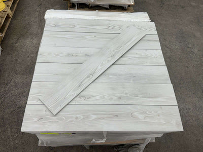 Pine Wood White Porcelain Tile 6x36 - Allen+Roth