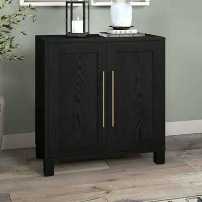 Chabot 28" Black Grain Accent Storage Cabinet