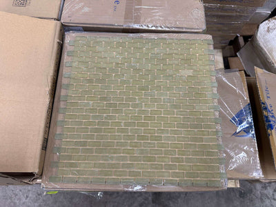 Conifer Mizumi Silk Mini Brick Mosaic 12x12