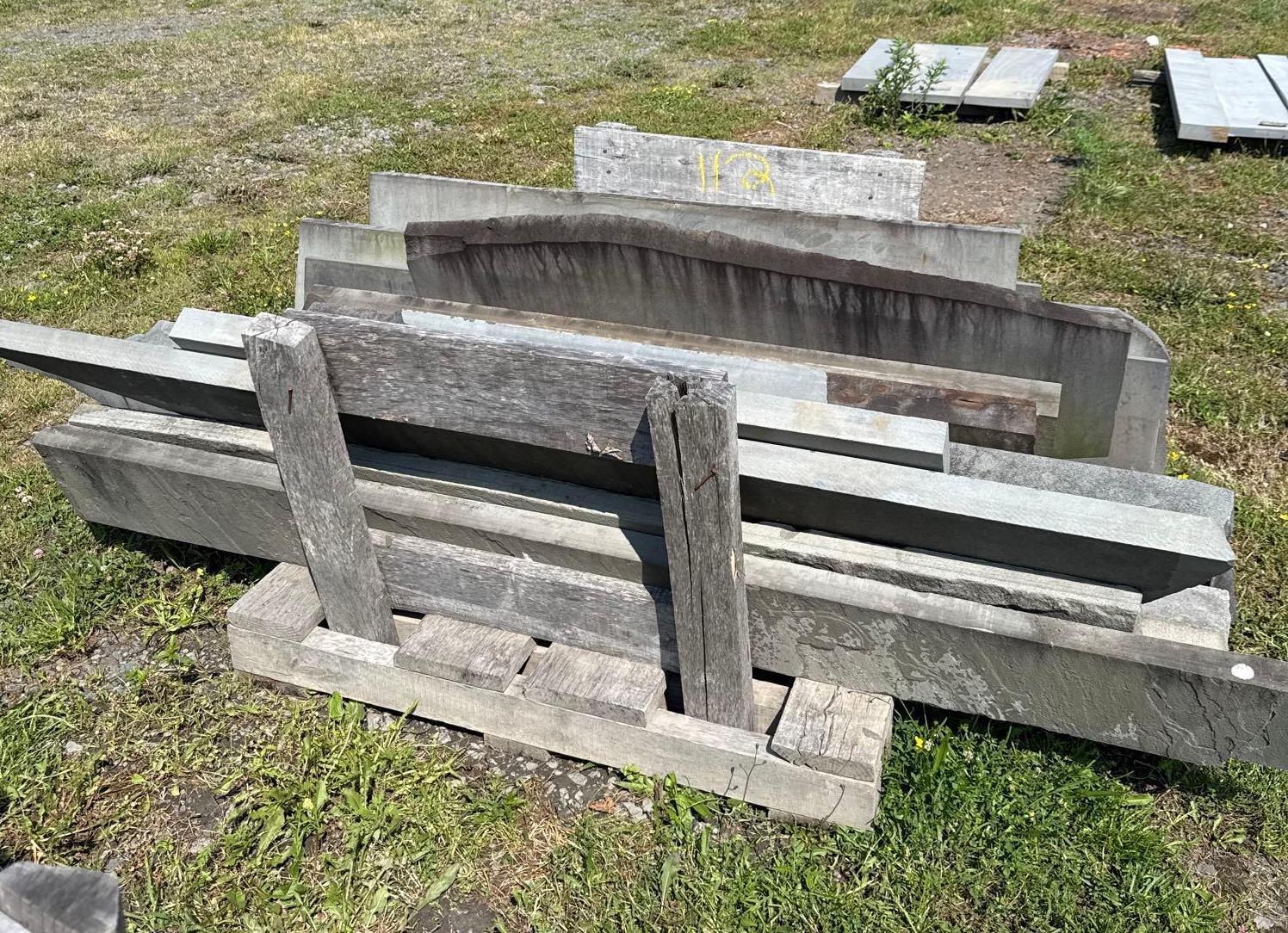 Lot 112 - Pallet of Mixed Thickness Bluestone Lengths