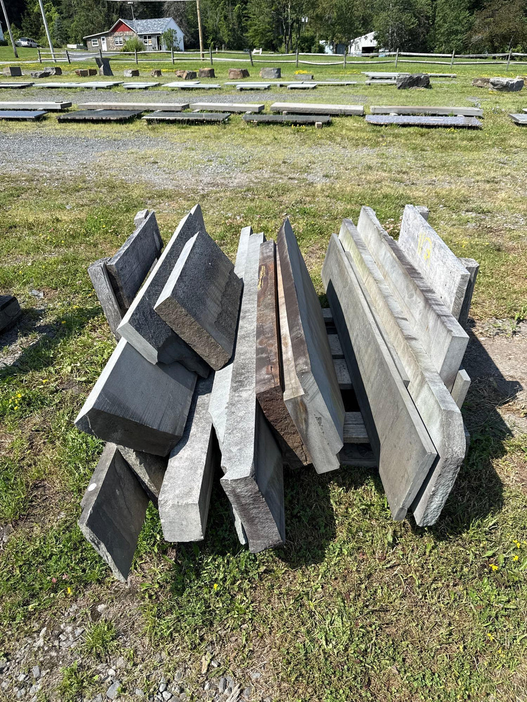 Lot 112 - Pallet of Mixed Thickness Bluestone Lengths