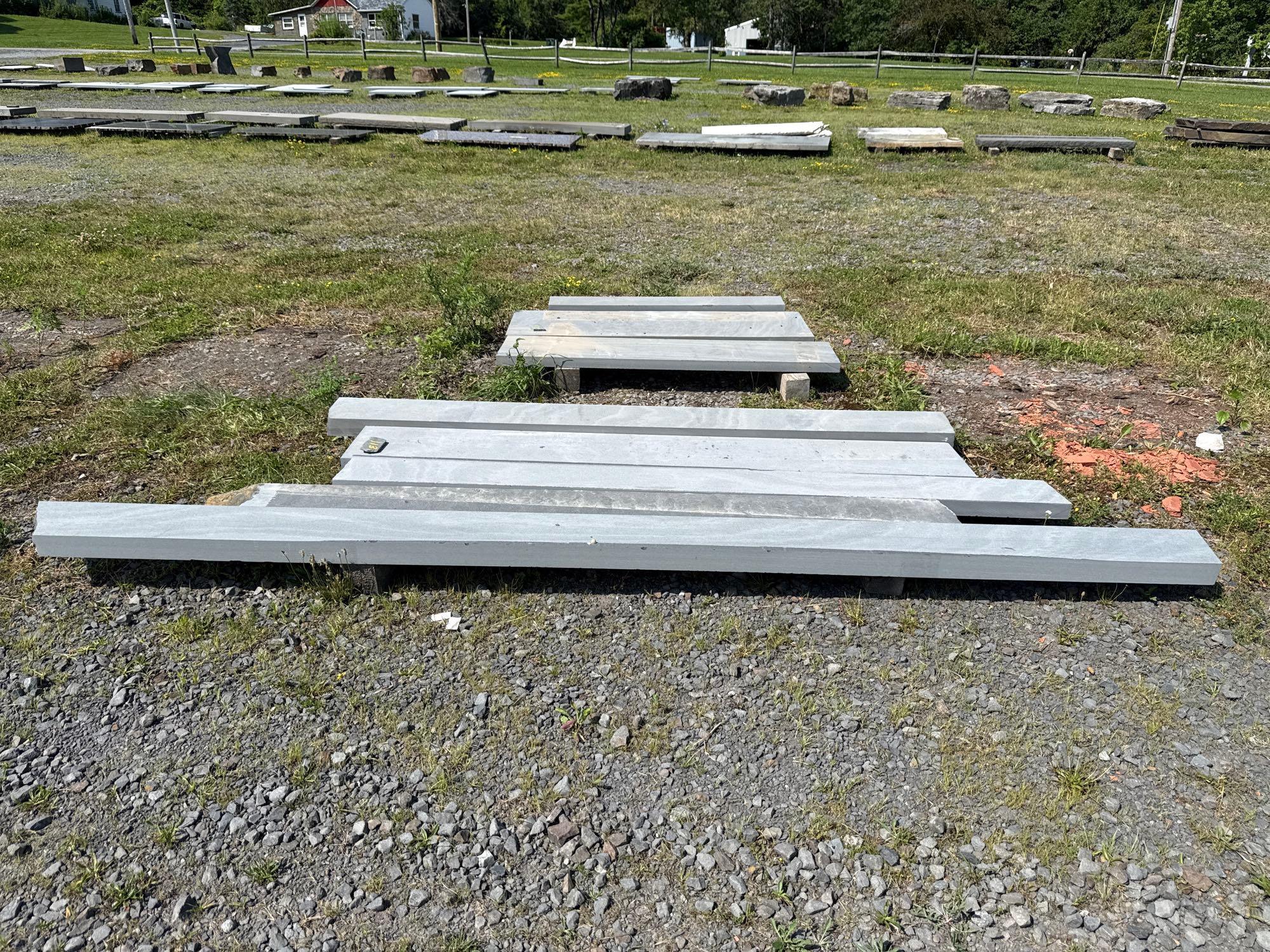 Lot 113 - Pallet of 5 Cut Bluestone Lengths