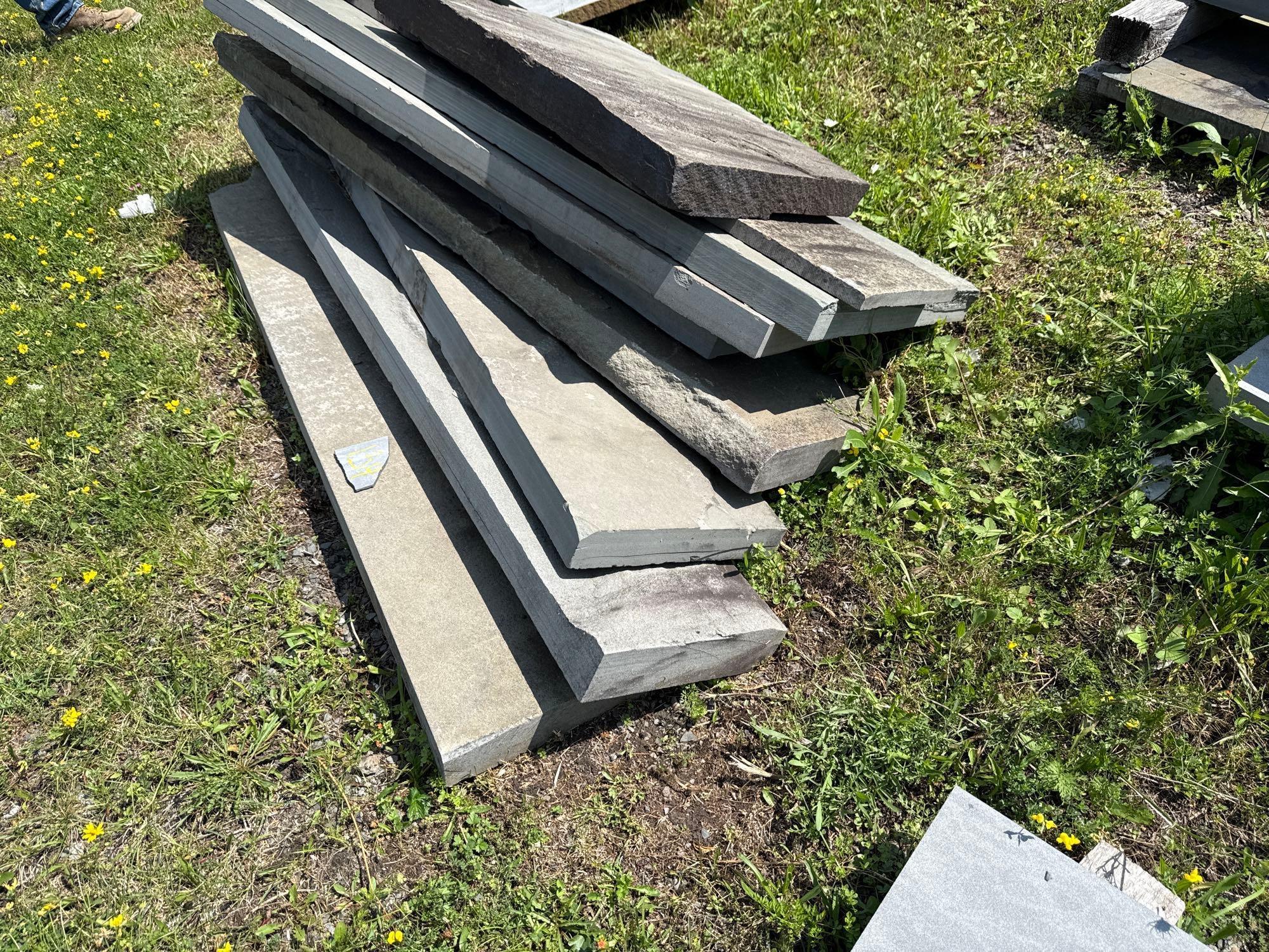 Lot 134 - 9 Bluestone Lengths - Has Cracking