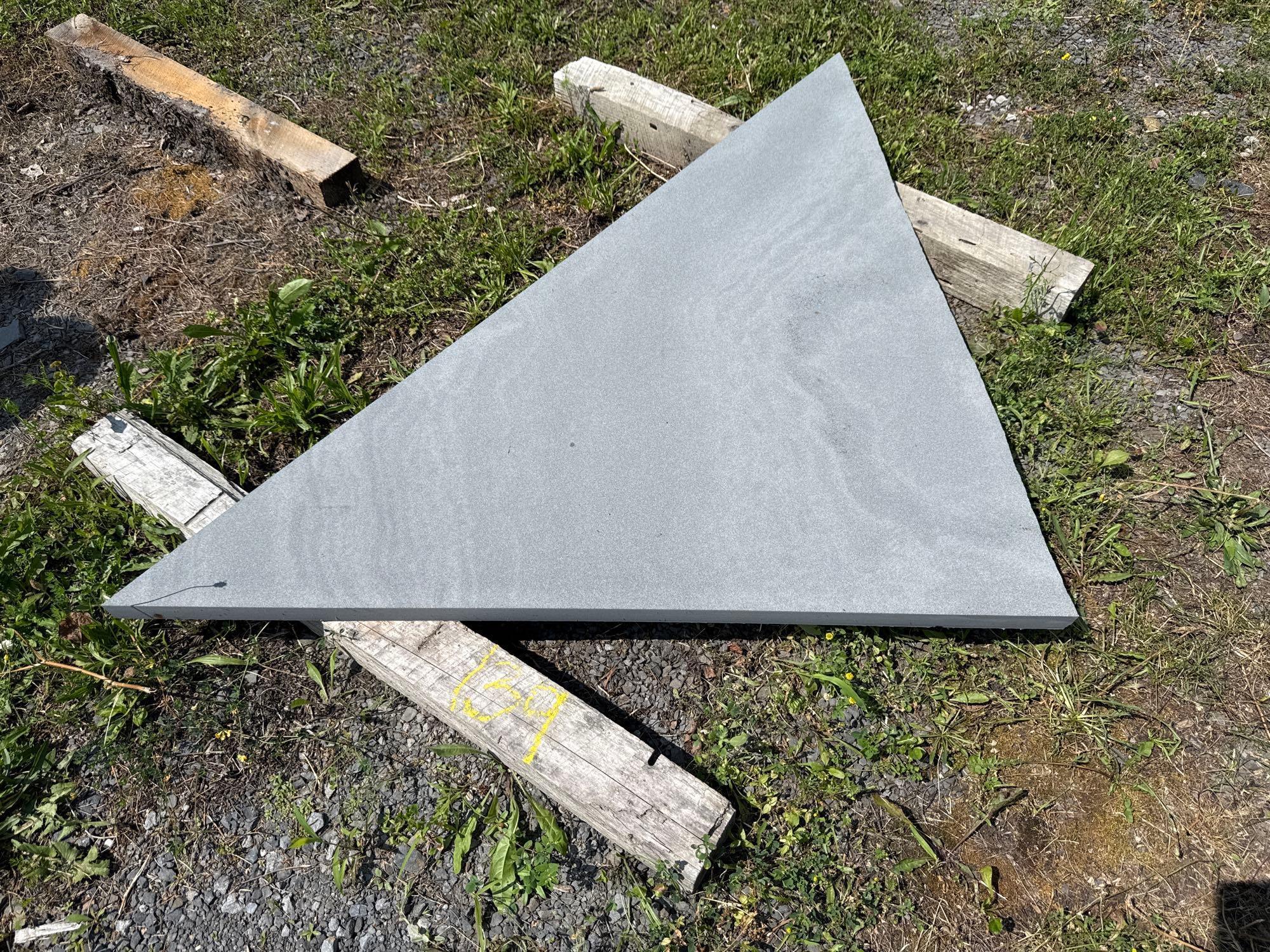 Lot 139 - Bluestone Triangle - 62" Base, 1/5" Thick