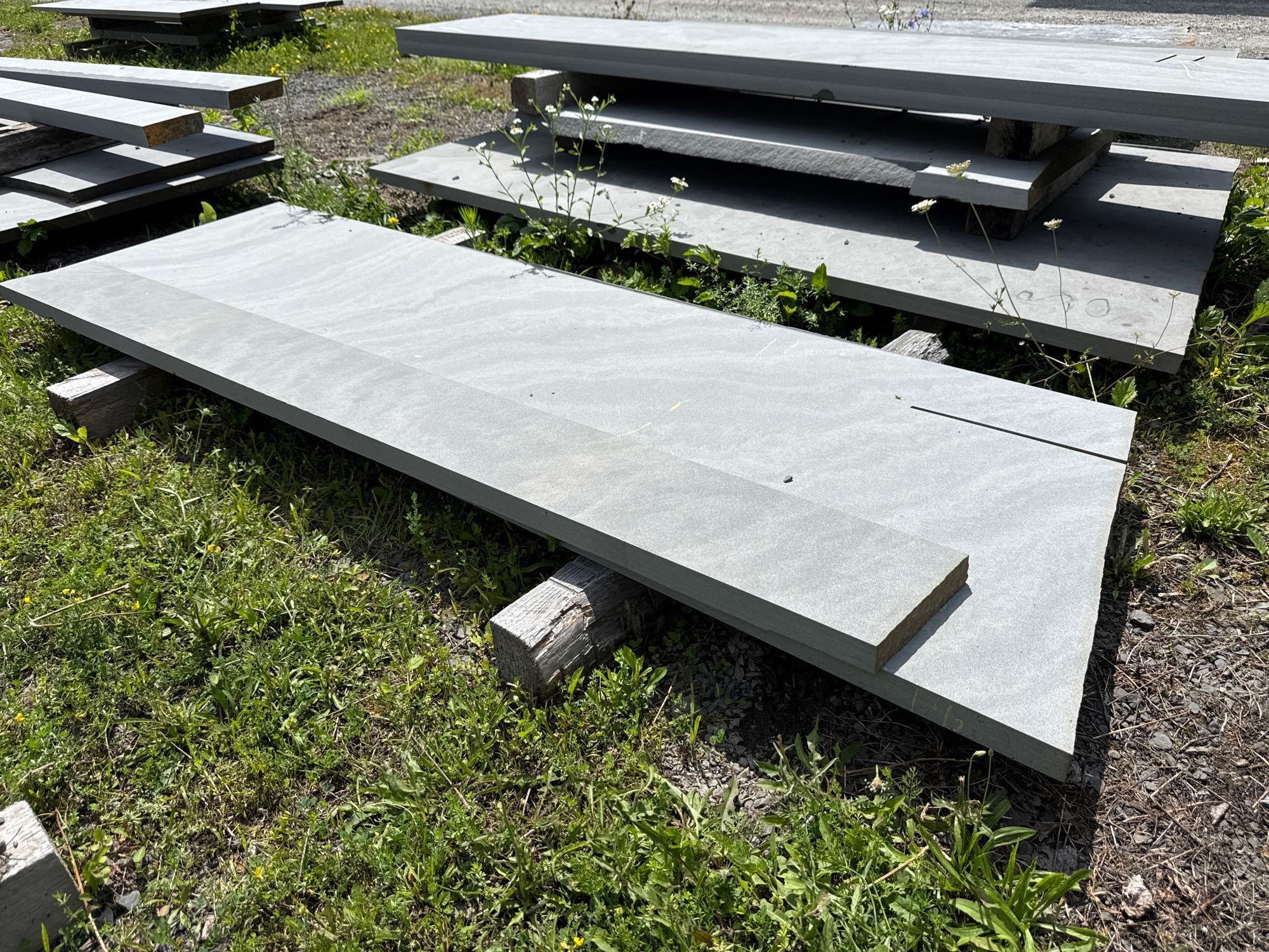 Lot 143 - 6 Bluestone Pieces - Various Sizes