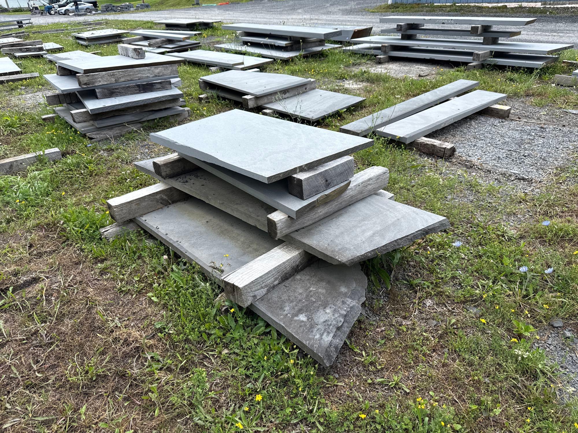 Lot 146 - Large Lot of Mixed Bluestone Pieces