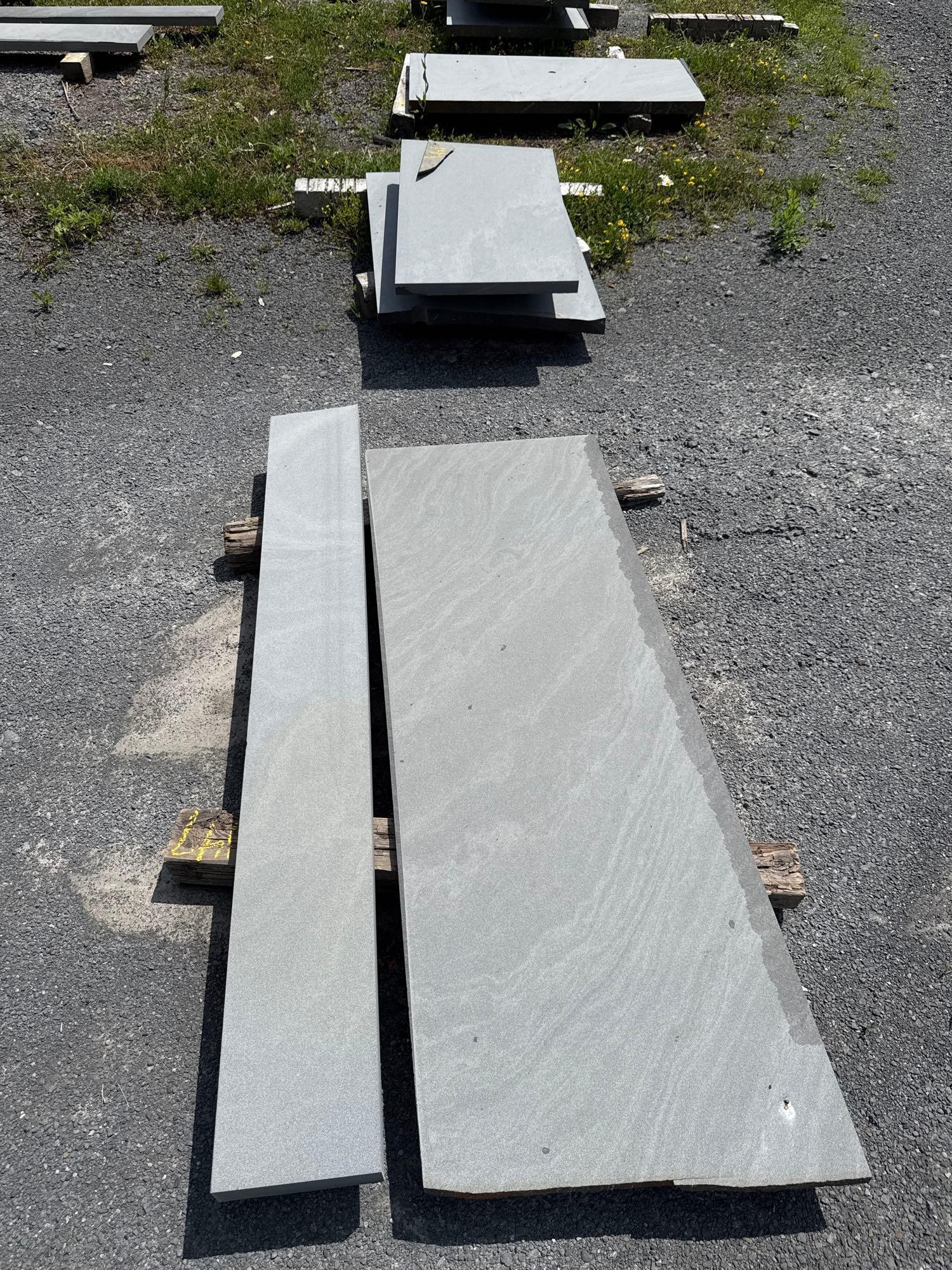 Lot 147 - 5 Large Bluestone Cut Pieces - Various Sizing