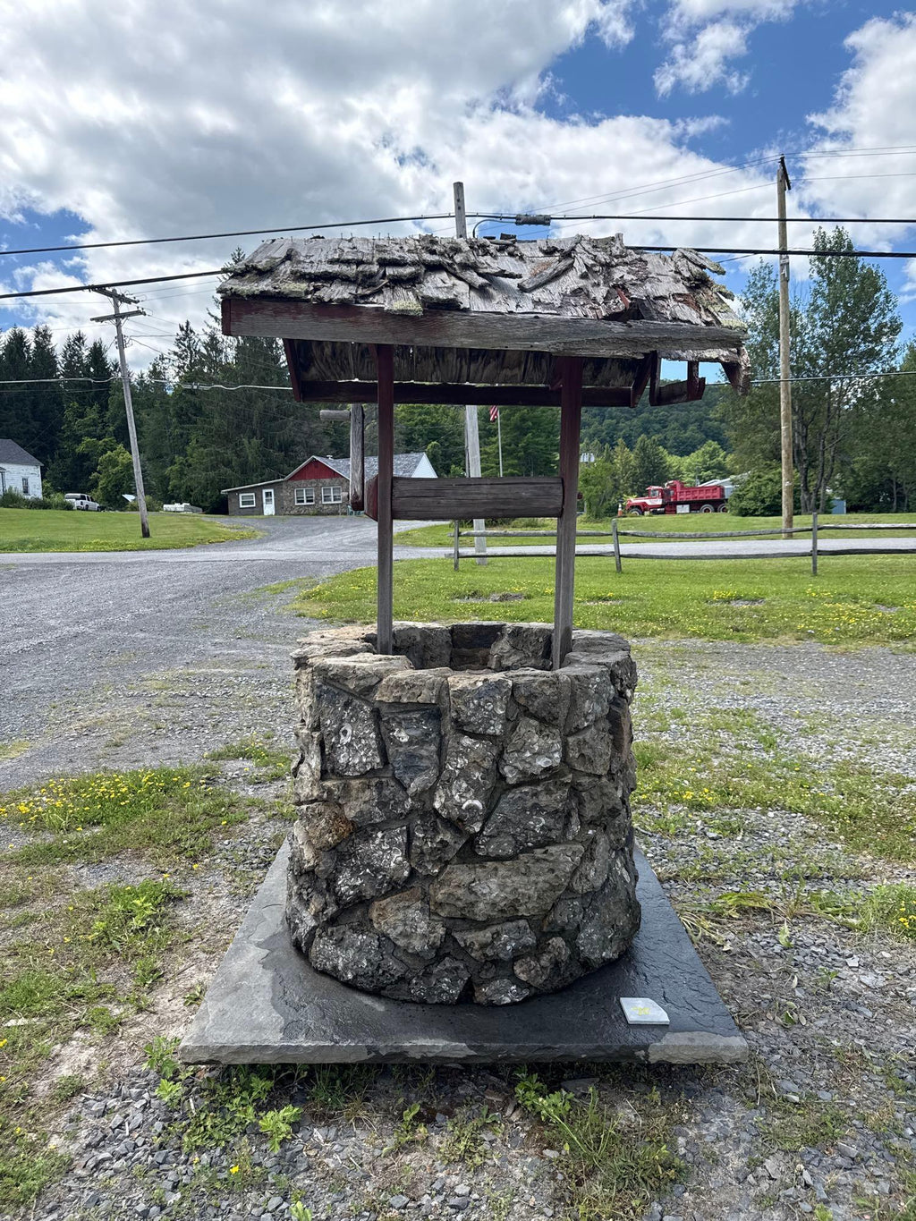 Lot 70 - Laid Stone Wishing Well on Bluestone Base