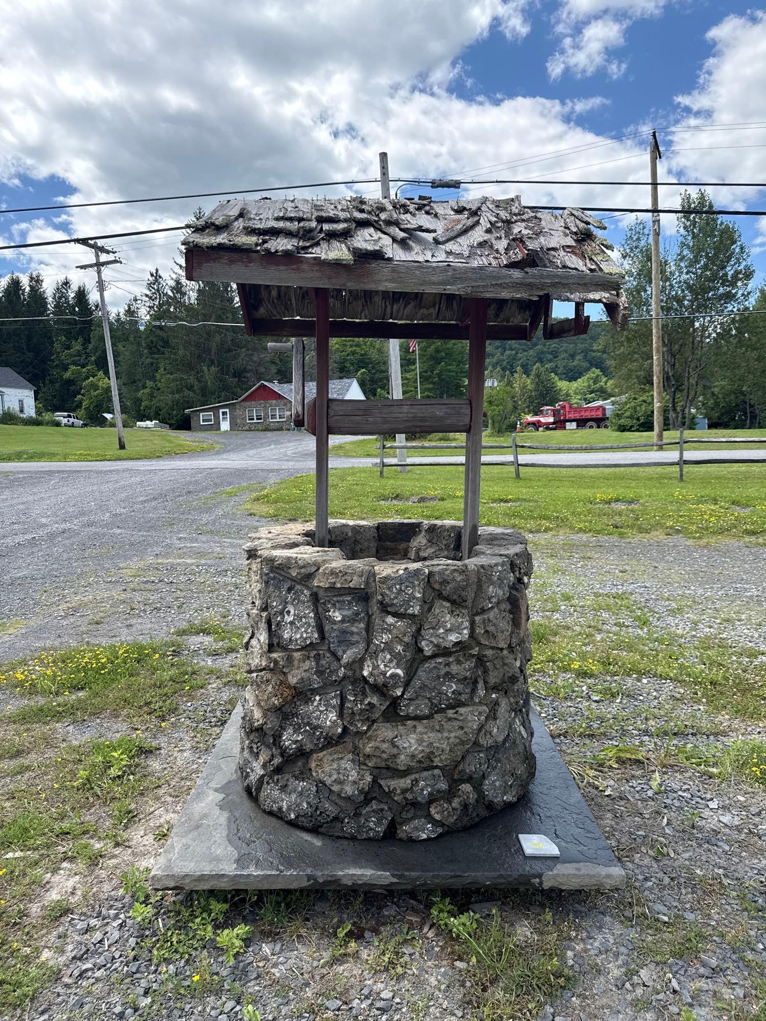 Lot 70 - Laid Stone Wishing Well on Bluestone Base