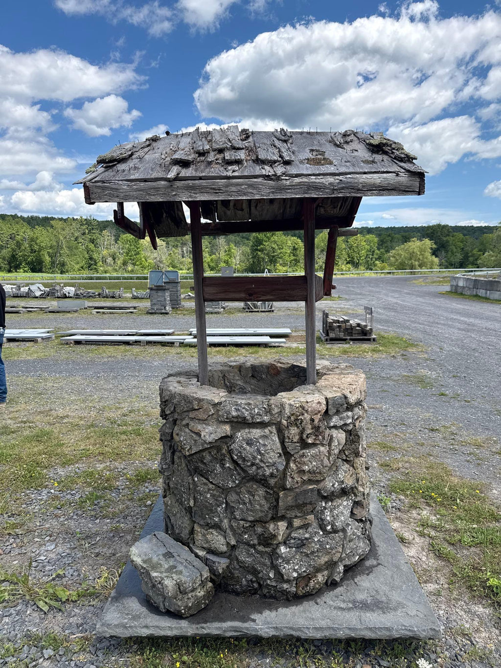 Lot 70 - Laid Stone Wishing Well on Bluestone Base