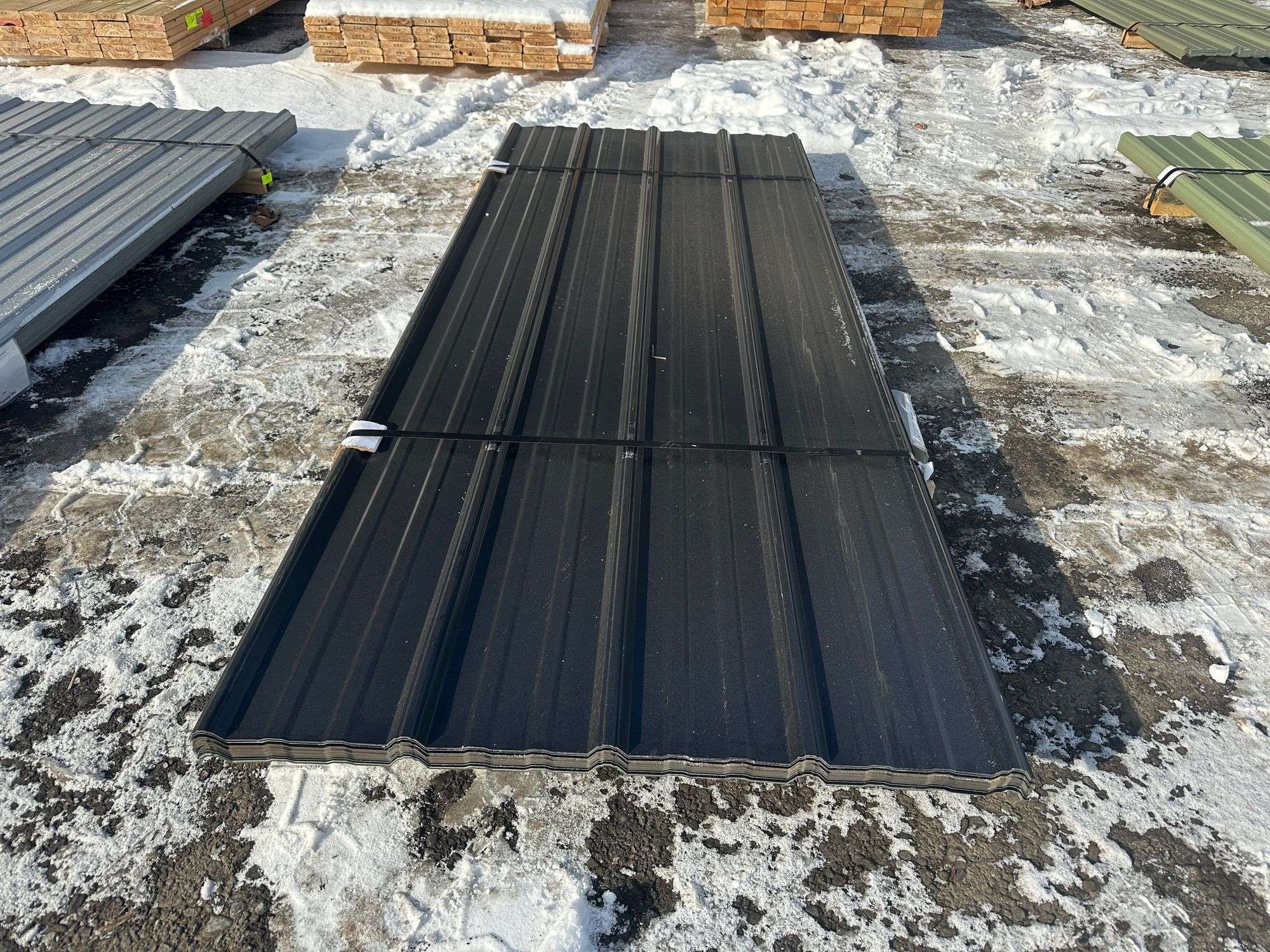 Rainbow Corrugated Metal Panel 3'x8' 29 Gauge Grade B - 50 Panel Pack