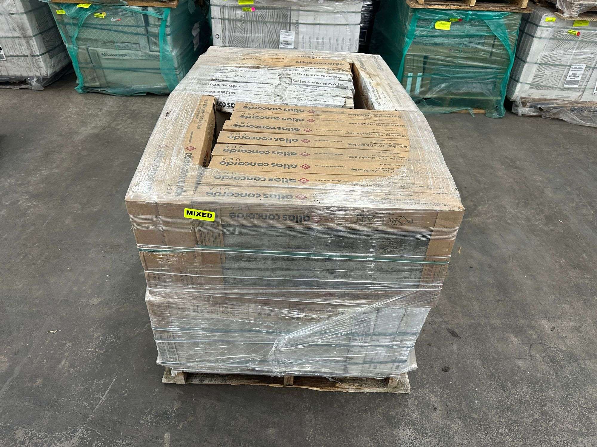 Mixed Pallet Porcelain Tile 12x24 (Path Moka + Almond Tan Blend)