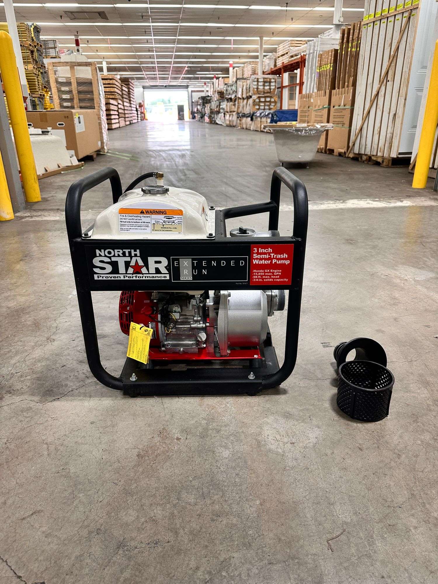 NorthStar 3" Semi-Trash Pump 15,850 GPH with Honda GX200