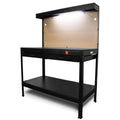 WEN 48" 2-Drawer Workbench with Power Outlets + Light