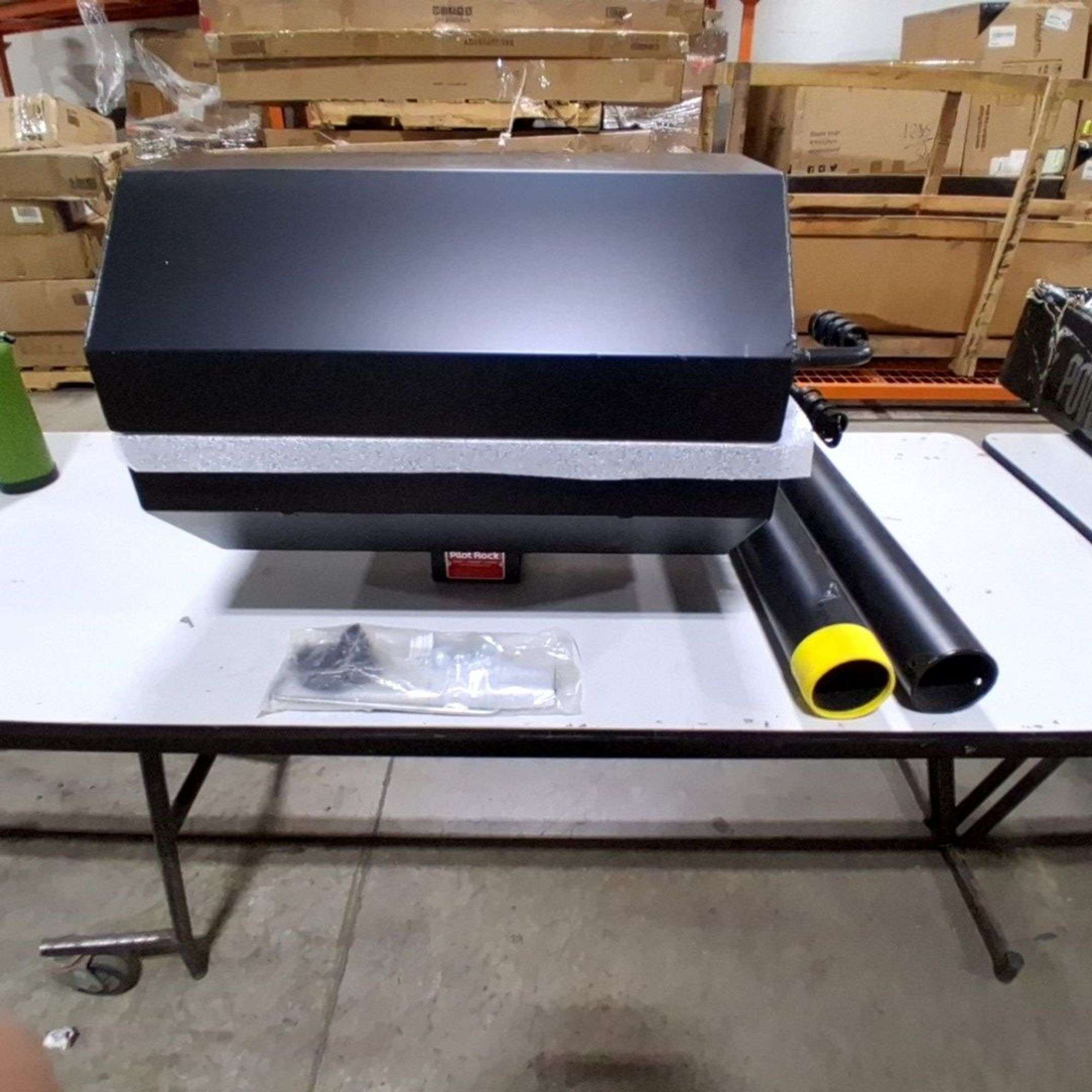 Pilot Rock Outdoor Park Grill with Chimney Pipes