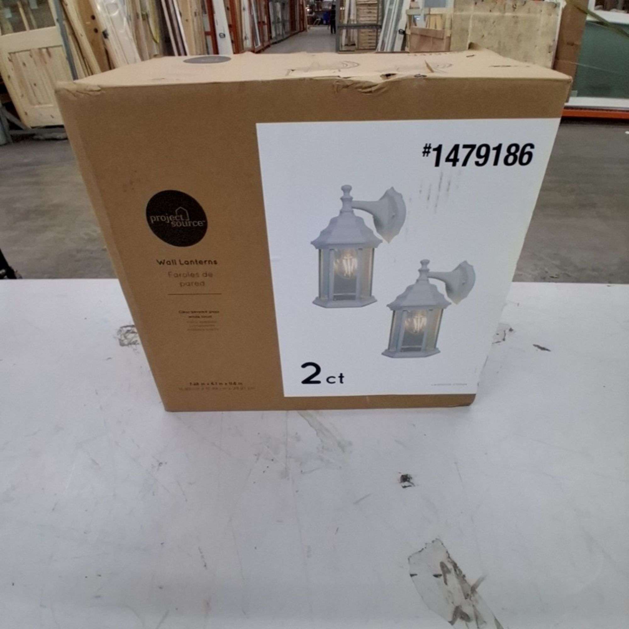 Project Source White Outdoor Wall Lanterns 2-Pack