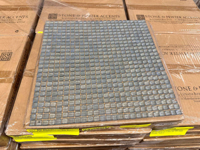 French Blue Mizumi Pearl Mini Mosaic 12x12