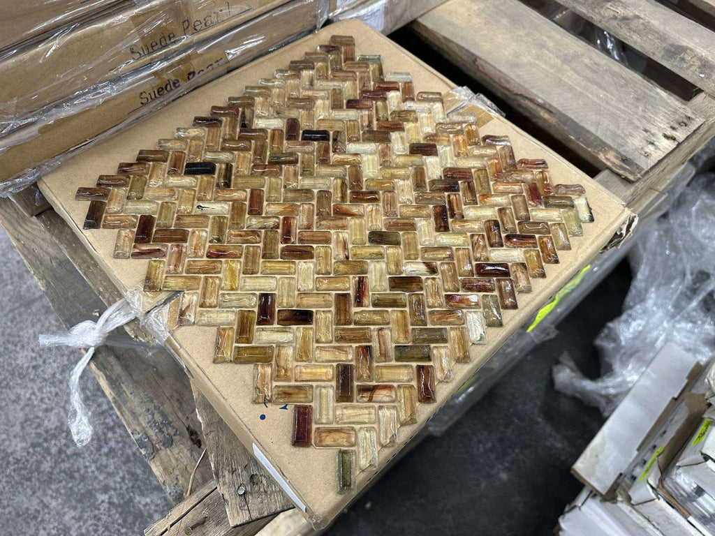 Hagi Herringbone Mizumi Natural Mosaic Tile – Backsplash & Accent Tile