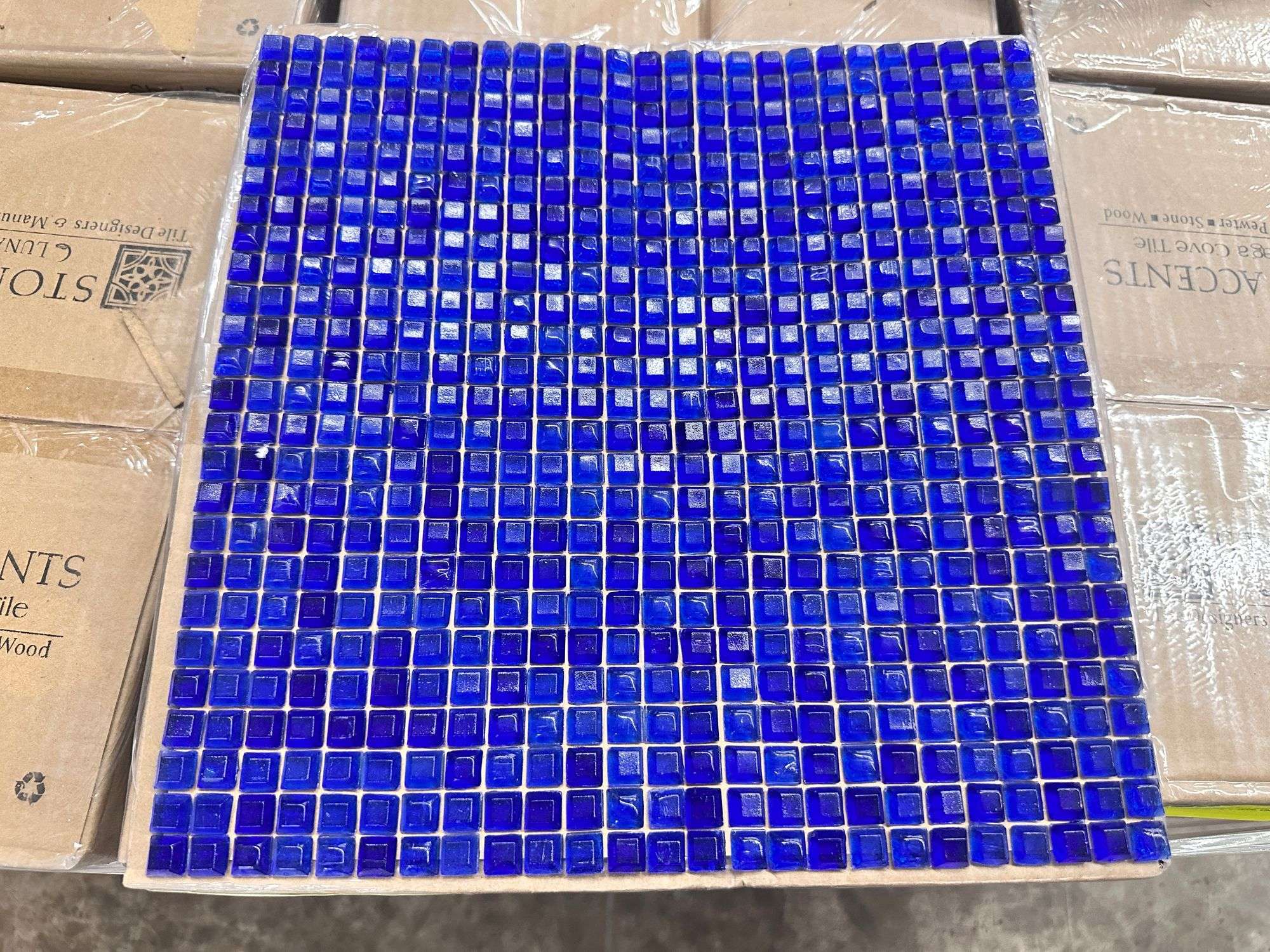 Murano Blue Mizumi Mosaic Tile 12x12