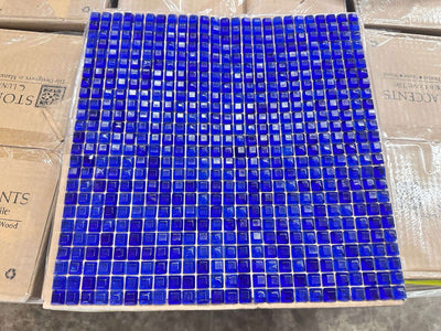 Murano Blue Mizumi Mosaic Tile 12x12
